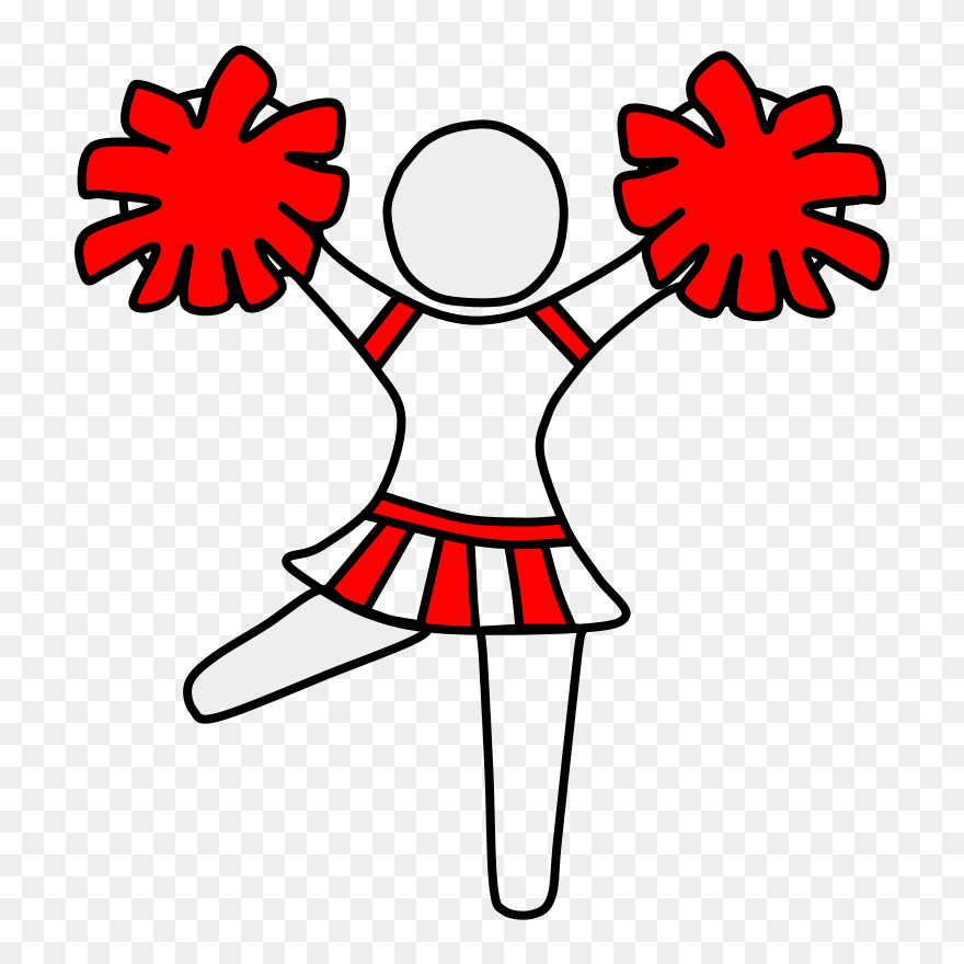 Cheerleader, Pom-poms - Clip Art Pom Poms - Png Download