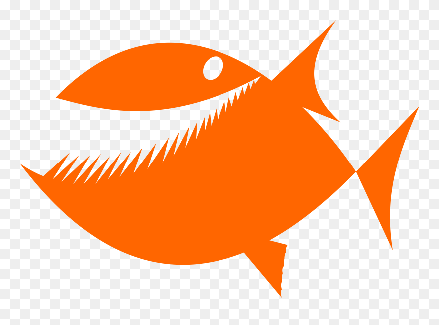 Fish With Hook In Mouth Clipart Image Freeuse Download - Piranha Poem - Png Download