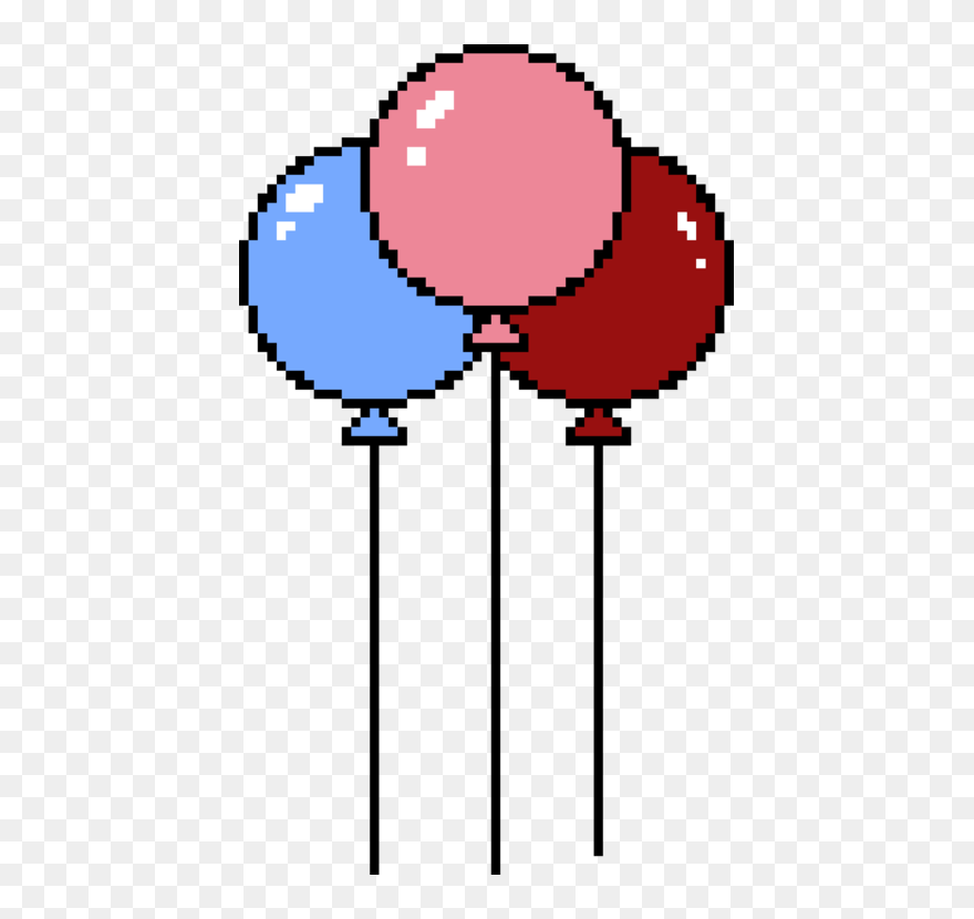 Flower,area,balloon - Pixel Balloon Clipart