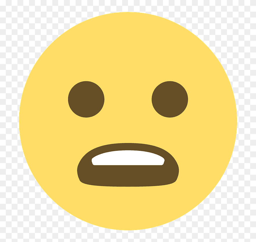 Frowning Face With Open Mouth Emoji Clipart - Emoji Anguished - Png Download