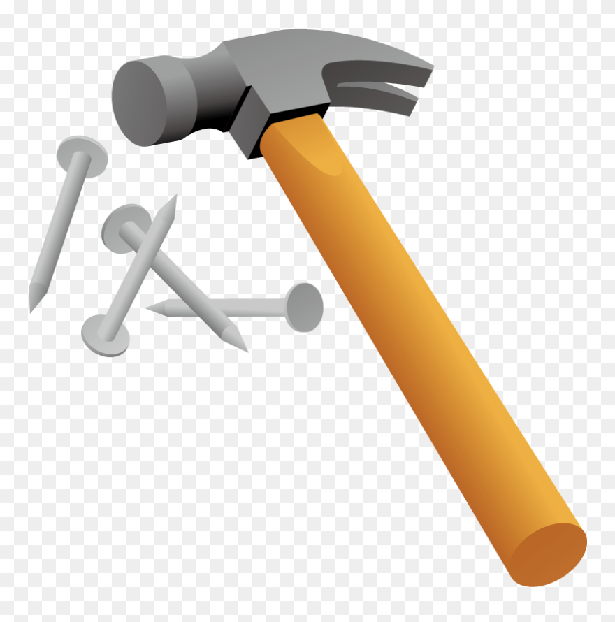 Hammer Nail - Clipart Hammer & Nails - Png Download (#5227605) - PinClipart