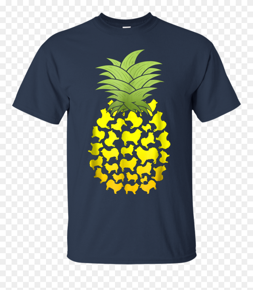 Tropical Pineapple Pomeranian T Shirt Pompom Pom Tumbleweed - Unspeakable Shirts Clipart