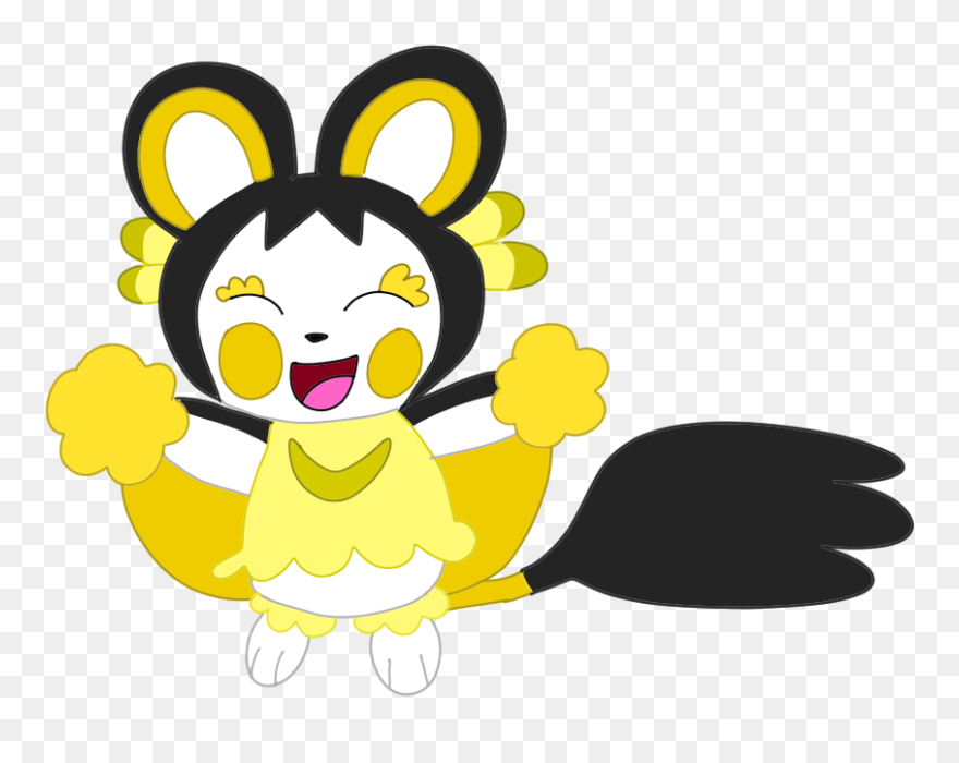 Emolgicorio Pom Pom - Cartoon Clipart