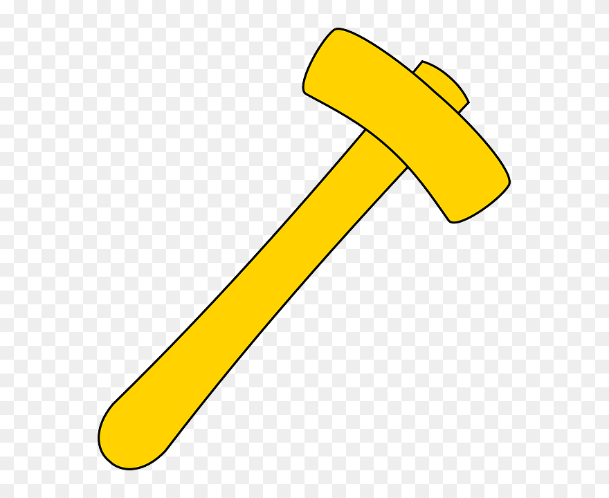 Hammer Yellow Clipart