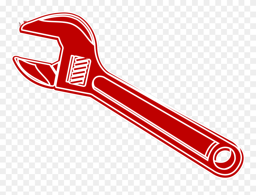 Hammer And Wrench Silhouette Svg Clip Arts - Free Clipart Wrench - Png Download