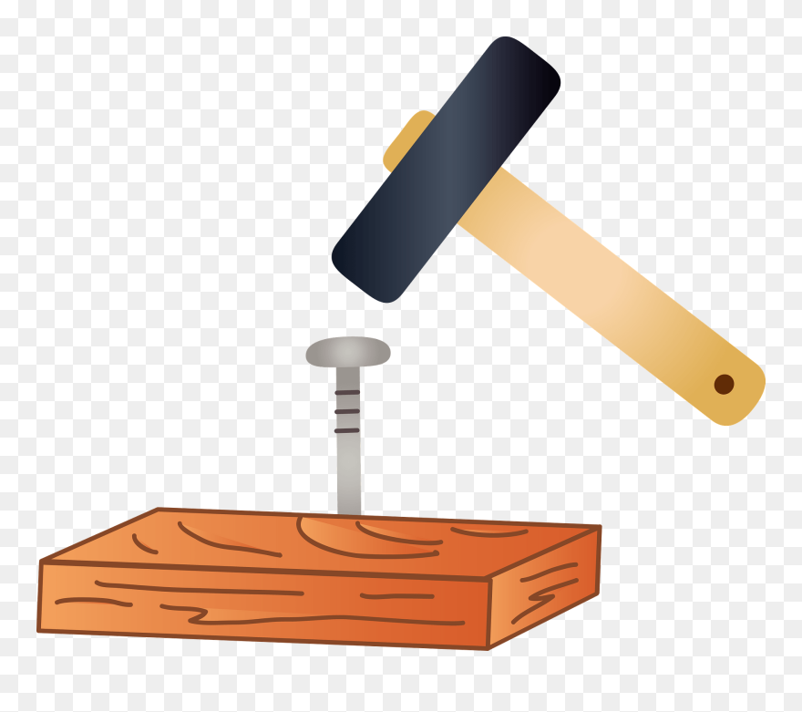 イラスト かなづち 釘 Clipart