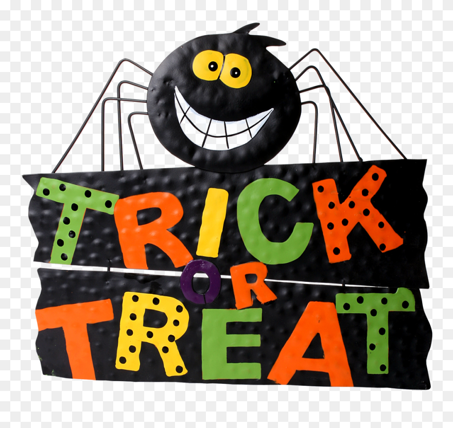 Trick Or Treat Png Background Image - Cartoon Trick Or Treat Sign Clipart