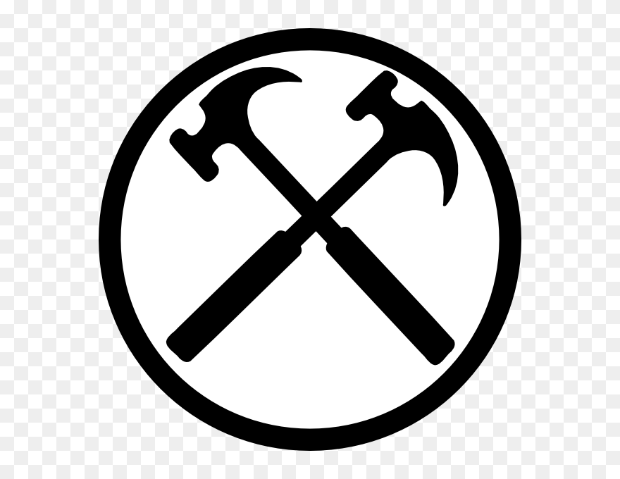 Transparent Hammer Clip Art - Crossed Hammers - Png Download