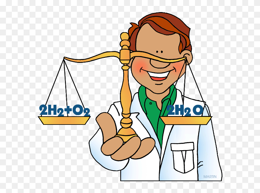 Balanced Chemical Equation Cartoon Clipart