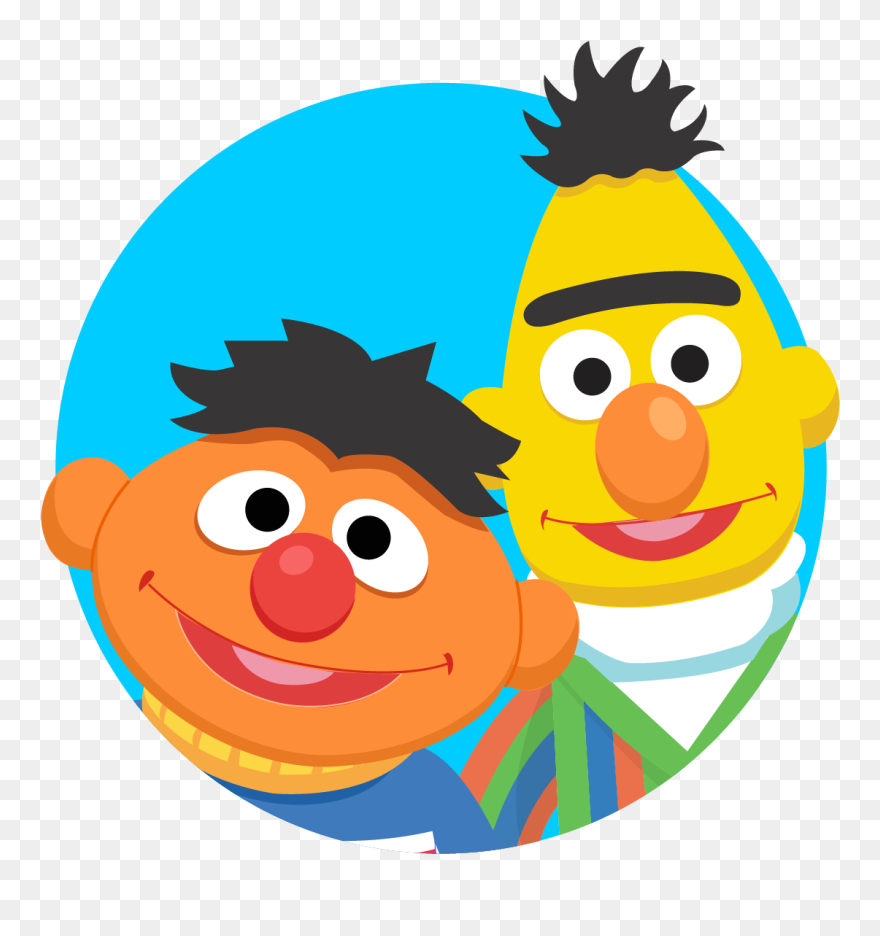 Sesam Street Clipart Friend - Cartoon Bert Sesame Street - Png Download
