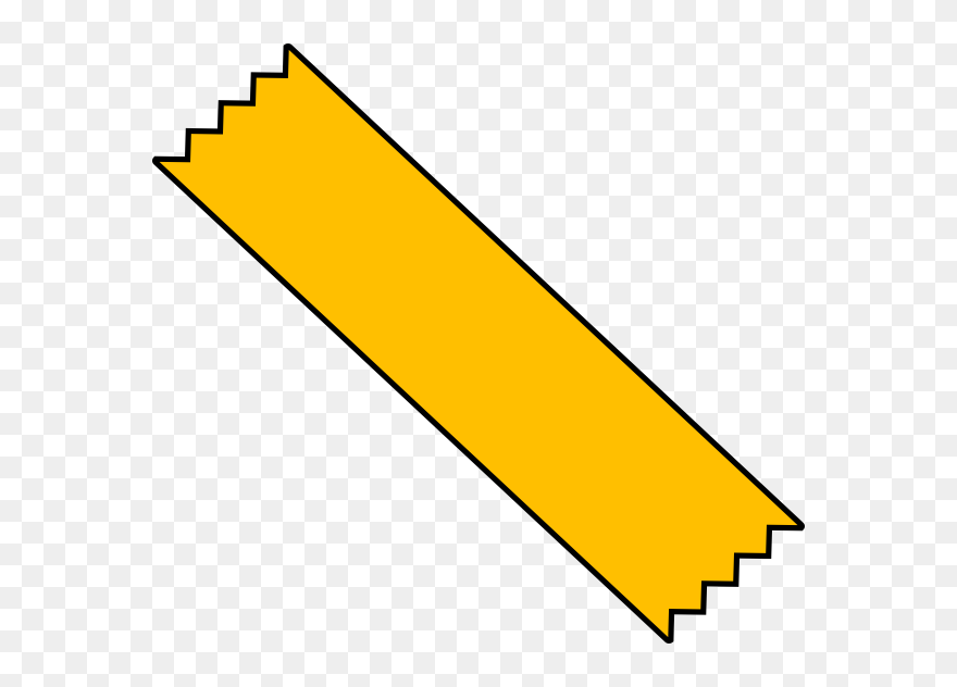 Yellow Duct Tape Png - Piece Of Tape Png Clipart
