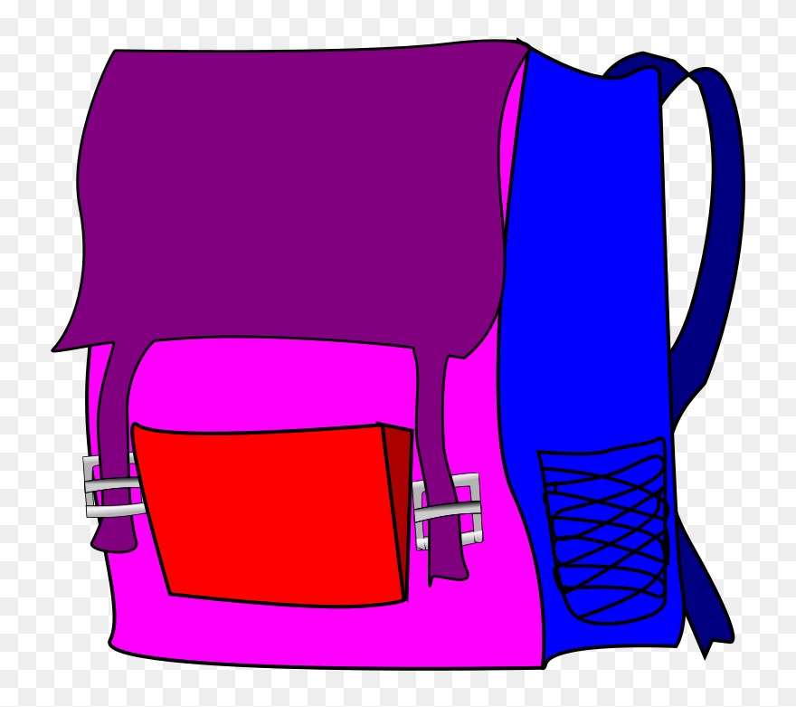 Vector Bag Clip Art Download - School Bag Clip Art - Png Download