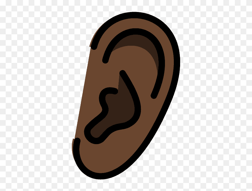 Ear Emoji Clipart - Png Download