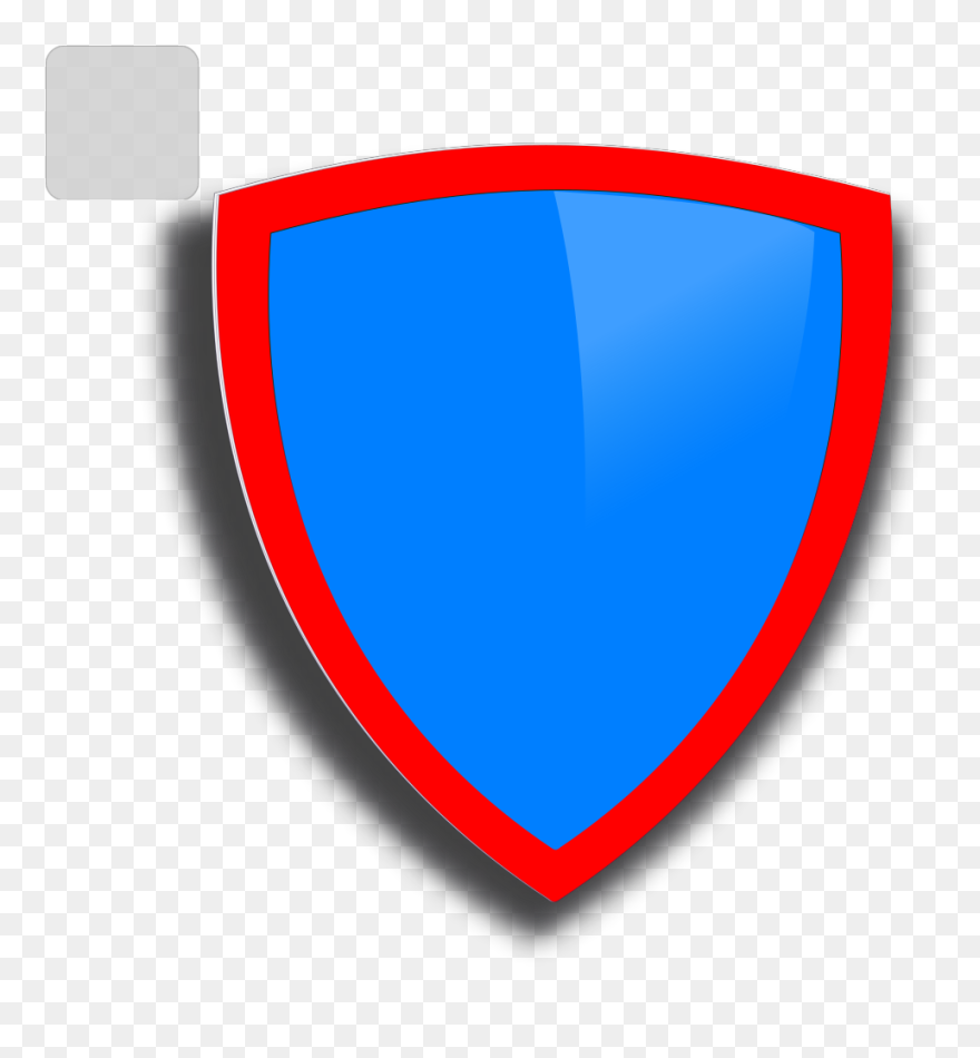 Blue-red Security Shield Svg Clip Arts - Emblem - Png Download