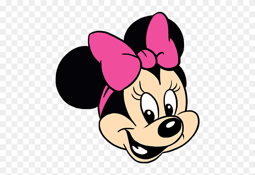 Ear Clipart Goofy - Minnie Mouse Face - Png Download