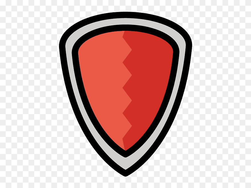 Shield Emoji Clipart - Emblem - Png Download
