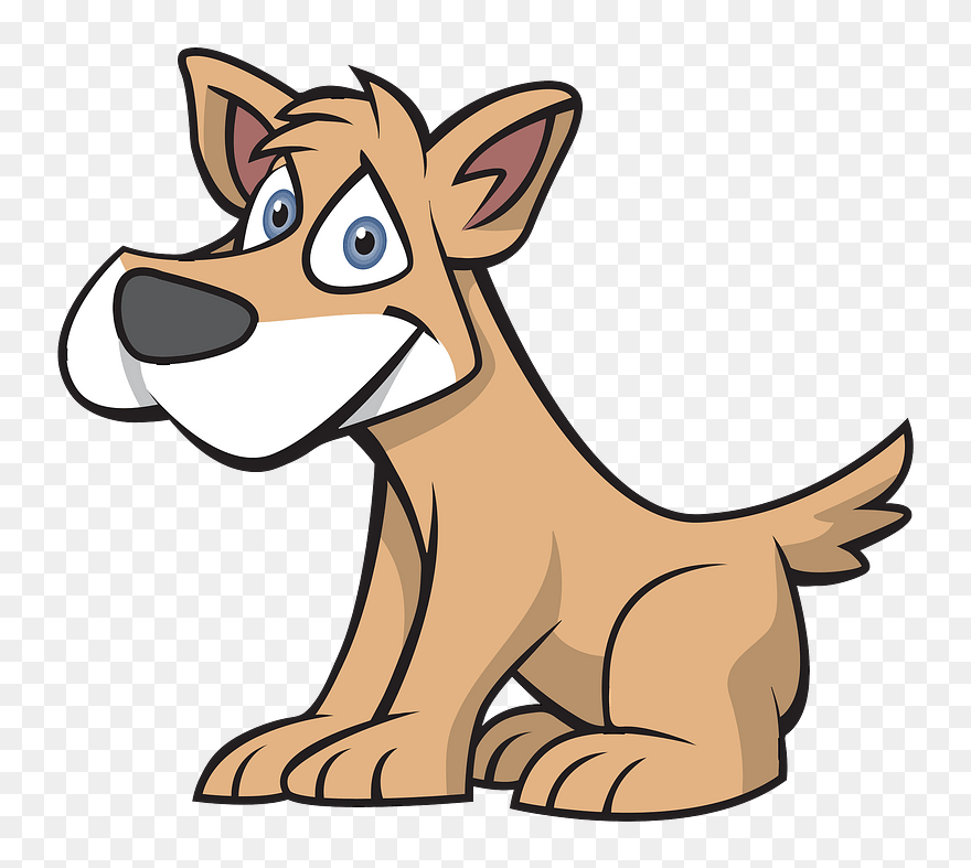 Dog With Blue Eyes Clipart - Cartoon Dog Png Transparent Png