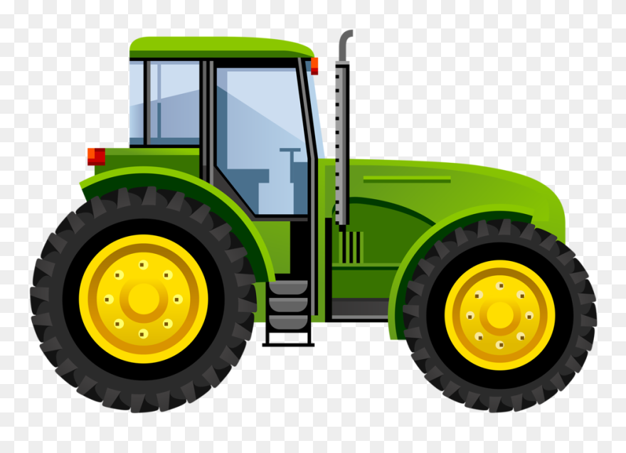 Farming Clipart Tractor, Farming Tractor Transparent - John Deere Tractor Drawing - Png Download
