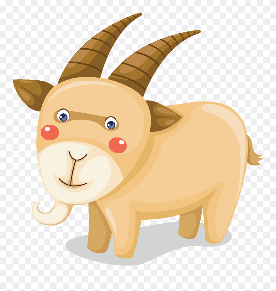 Cartoon Cute Goat Element - Farm Animals Cartoon Shutterstock Clipart