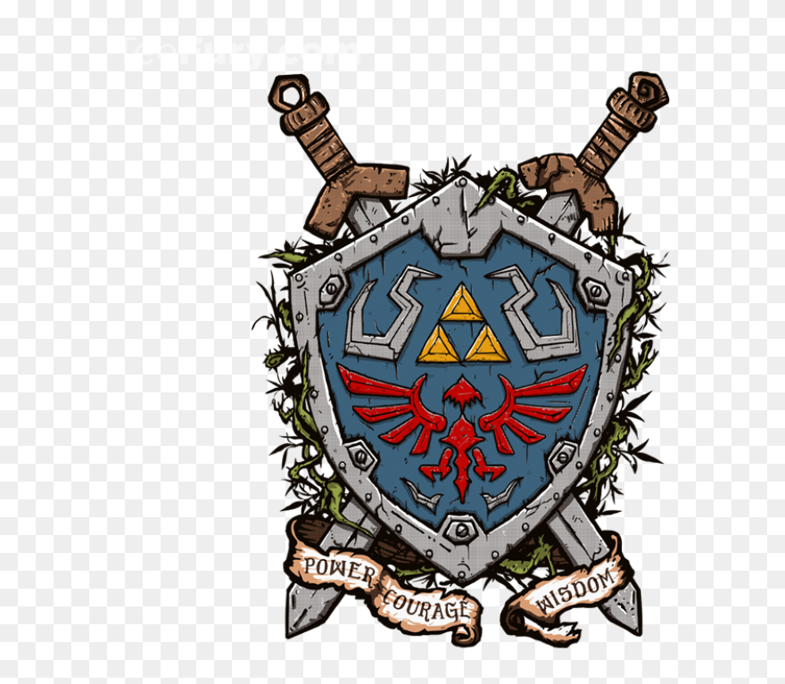 Zelda Coat Of Arms Clipart , Png Download - Legend Of Zelda Shield Tattoo Transparent Png