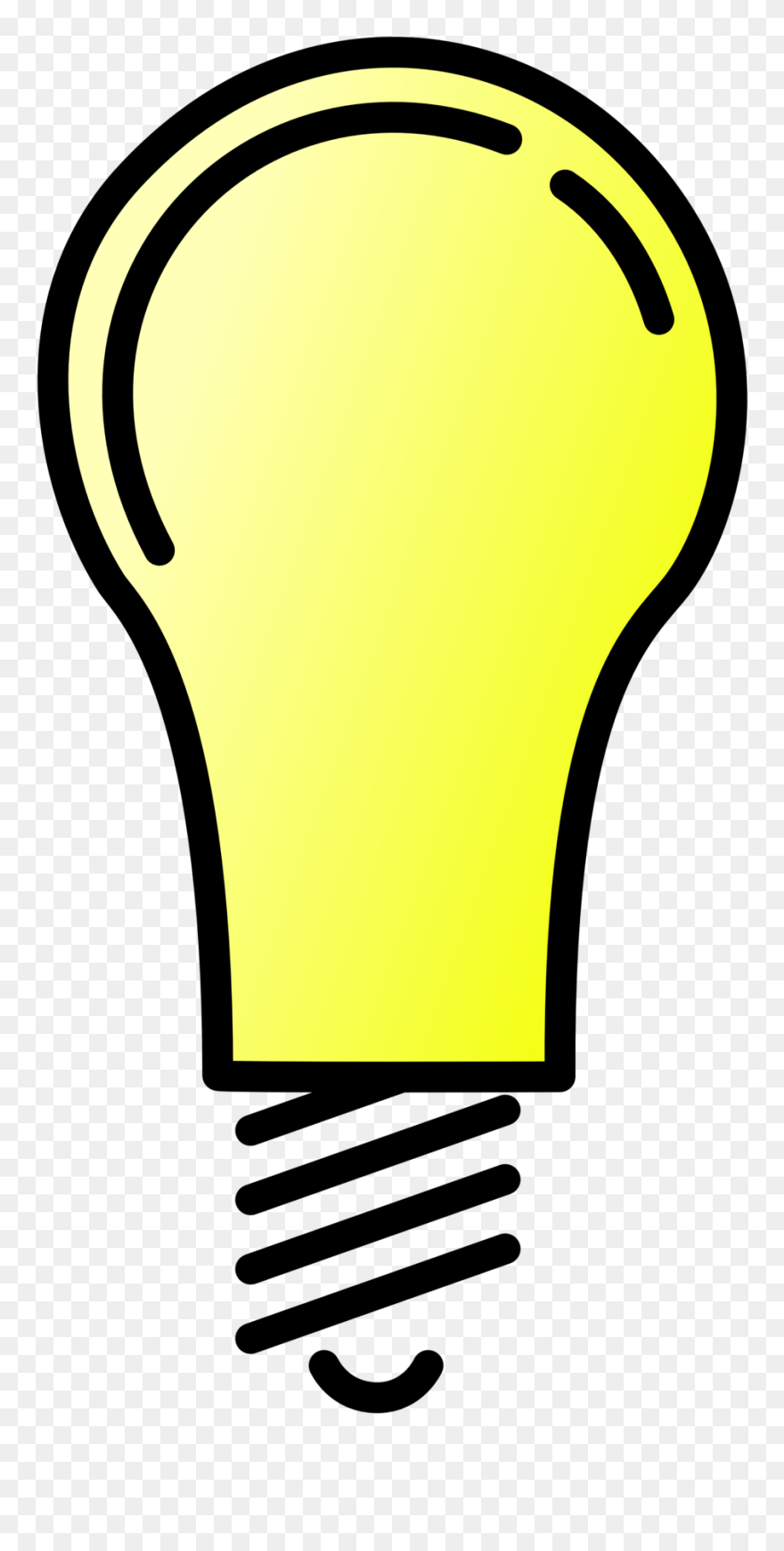 Transparent Lit Clipart - Light Bulb Clip Art - Png Download