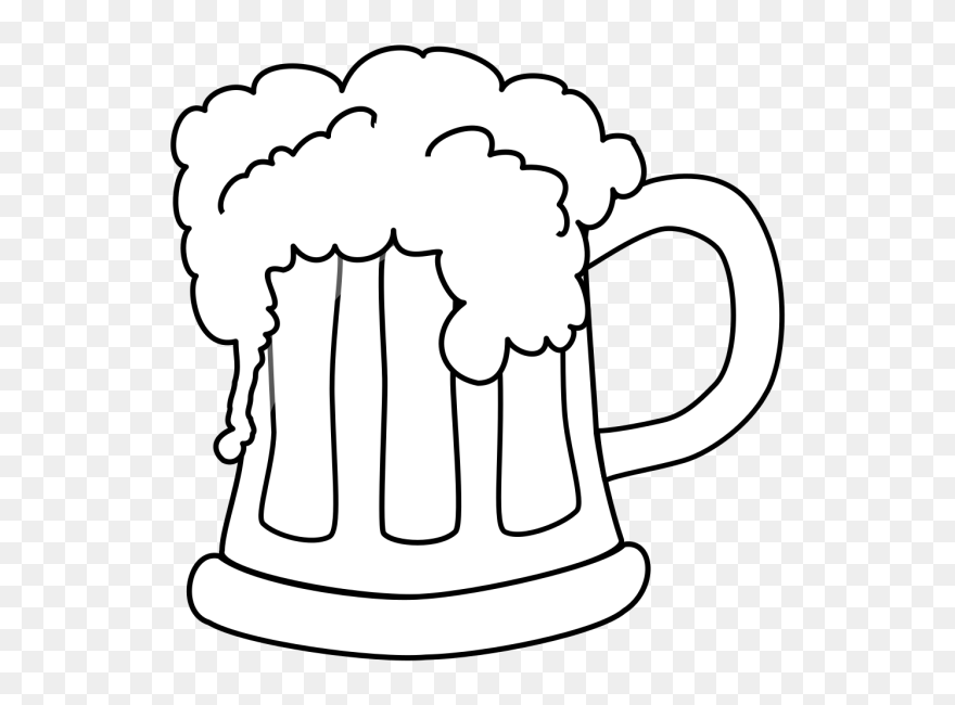 Beer Clipart Black And White - Png Download