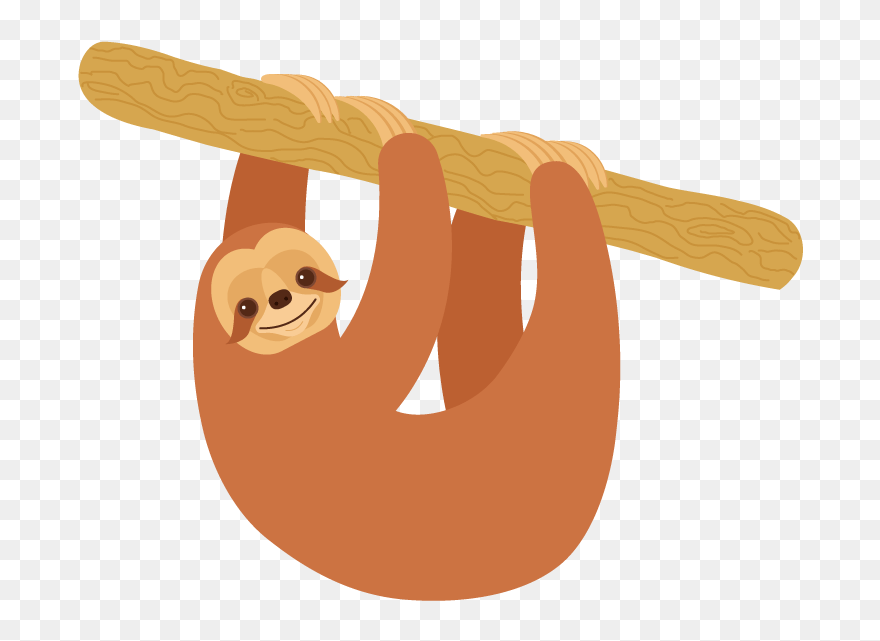 Sloth Clipart Computer - План На День Ленивец - Png Download