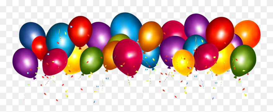 Clip Art Happy Birthday Balloons - Png Download