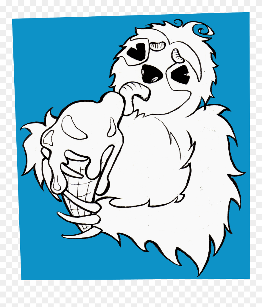 That Sure Is Not Easy Fom Him Cute Sloth Eating An - Cartoon Clipart