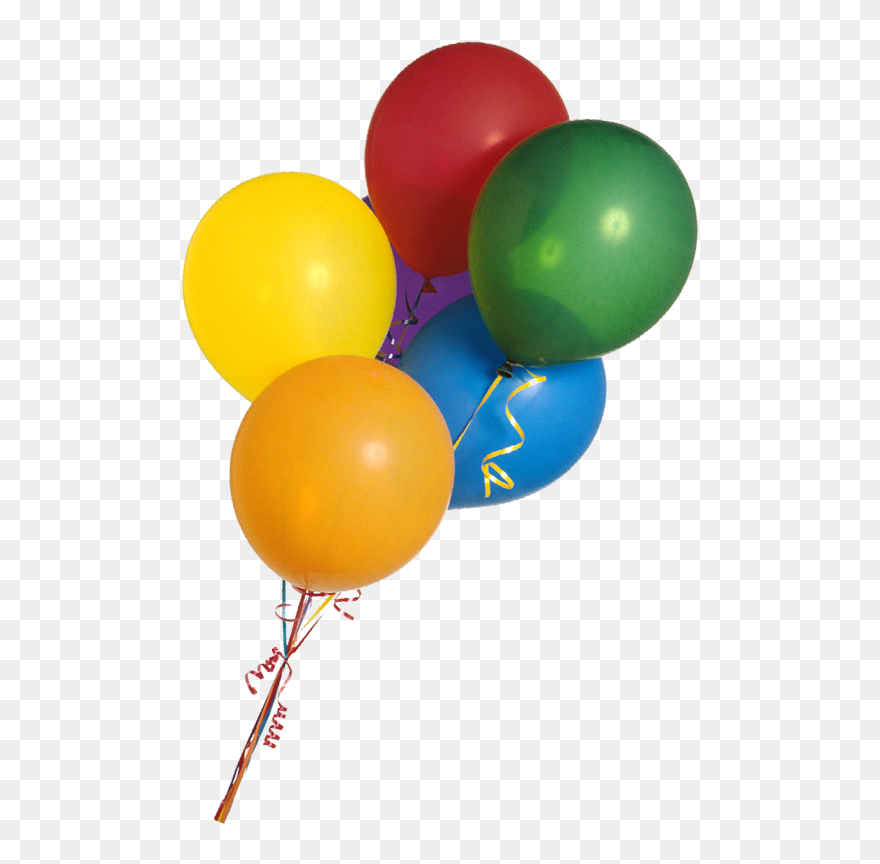 Balloon Bunch Clipart - Transparent Background Real Balloons Png