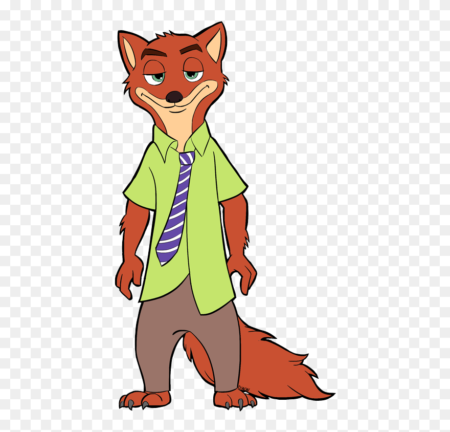 Nick Wilde Clipart Free Stock Zootopia Clip Art - Nick Zootopia Clipart - Png Download