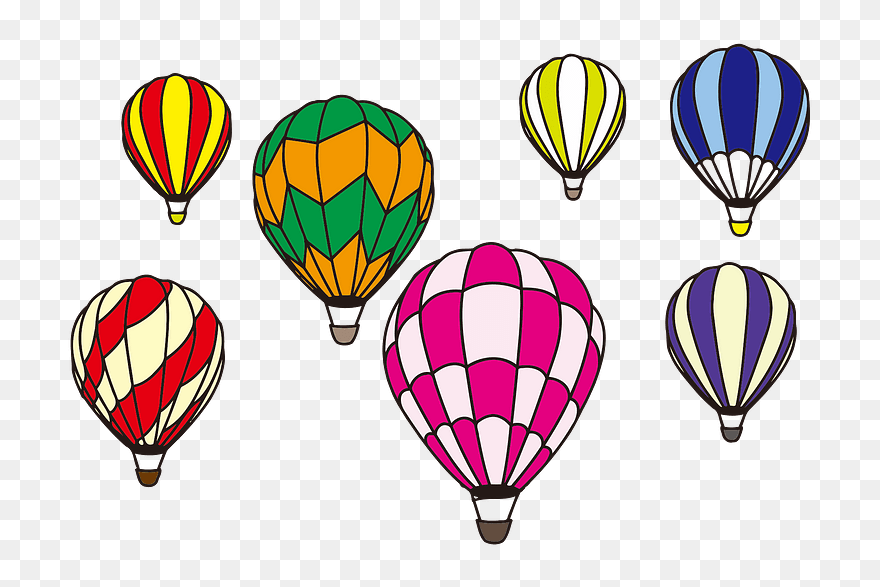 Hot Air Balloons Clipart - Hot Air Balloons Clip Art - Png Download