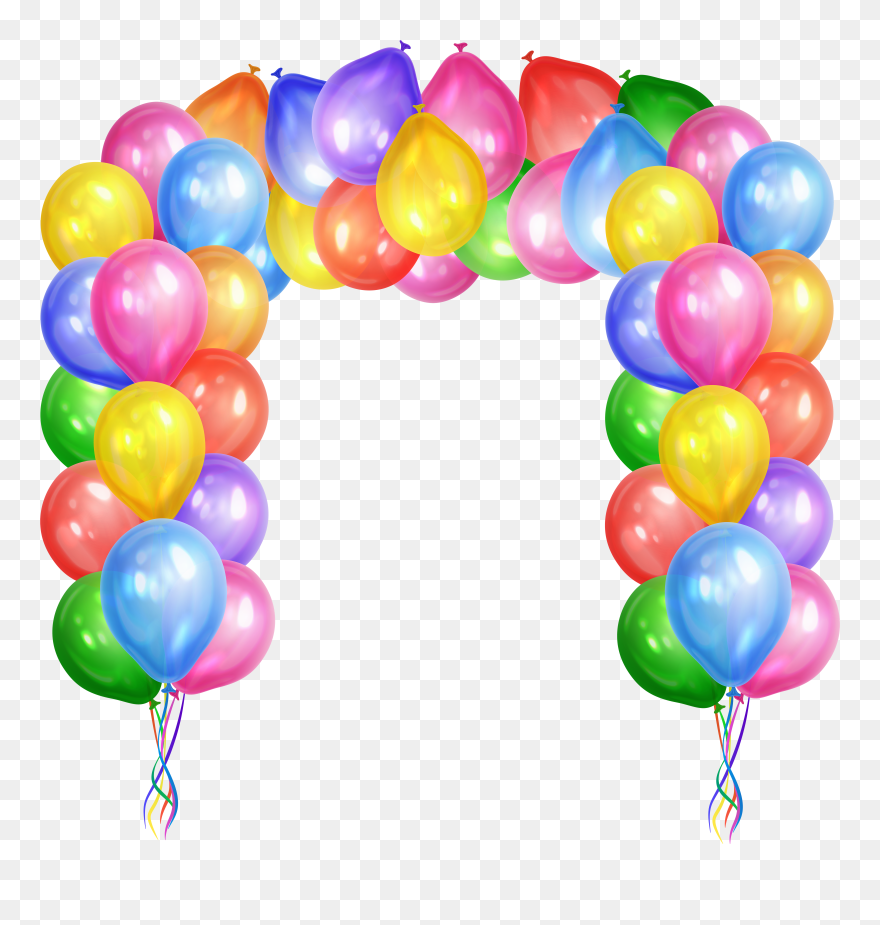 Decorative Balloons Arch Transparent Png Clip Art Image