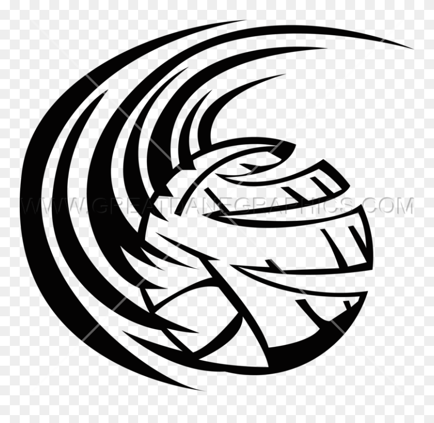 Volleyball Clipart Swoosh - Volleyball Swoosh Png Transparent Png