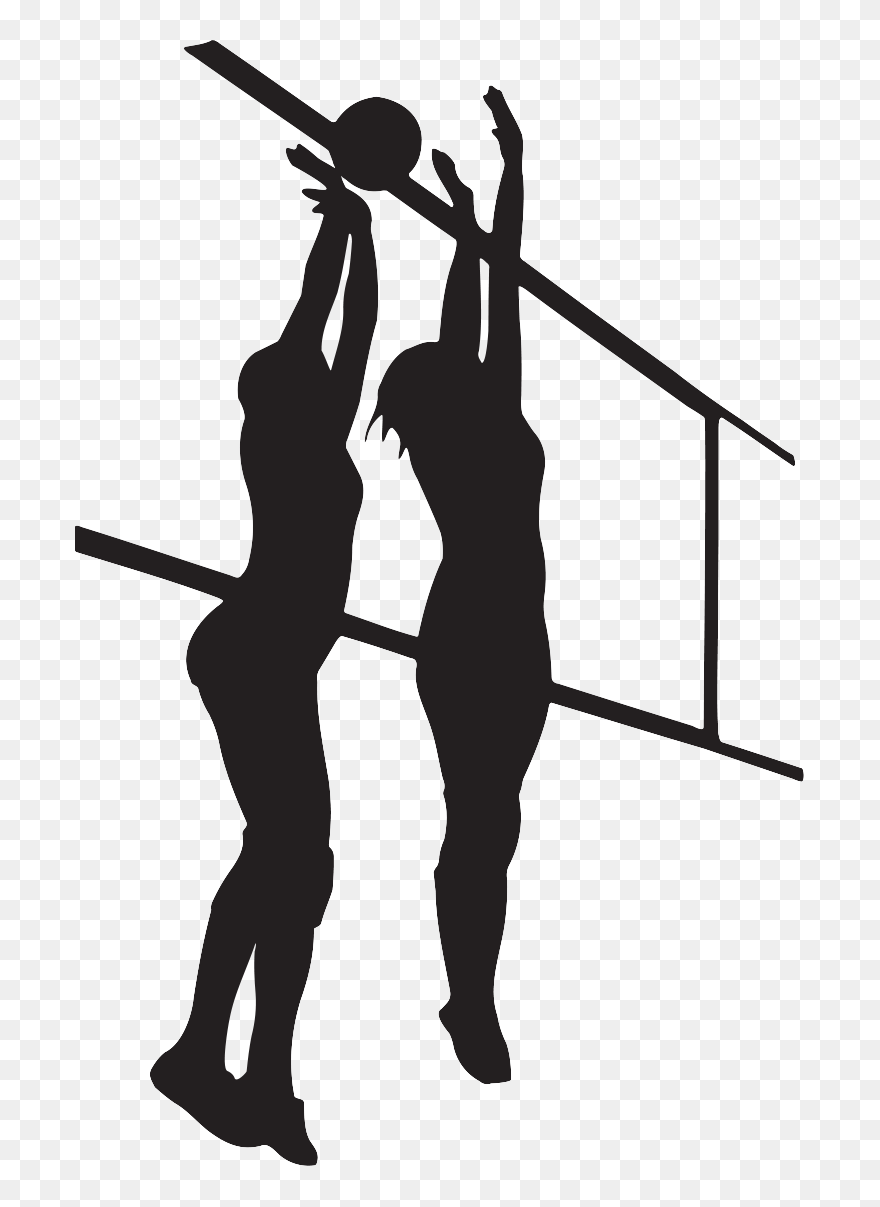 Shadow Clipart Volleyball - Volleyball Player Silhouette - Png Download