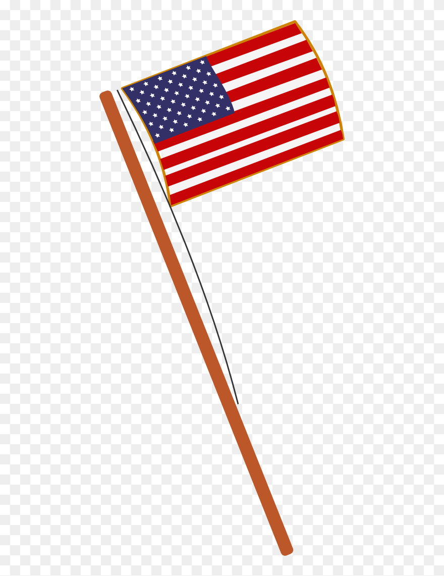 Transparent American Flag Clipart - Small Us Flag Drawing - Png Download