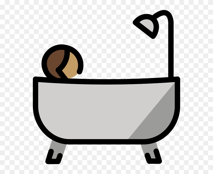 Person Taking Bath Emoji Clipart - Scalable Vector Graphics - Png Download