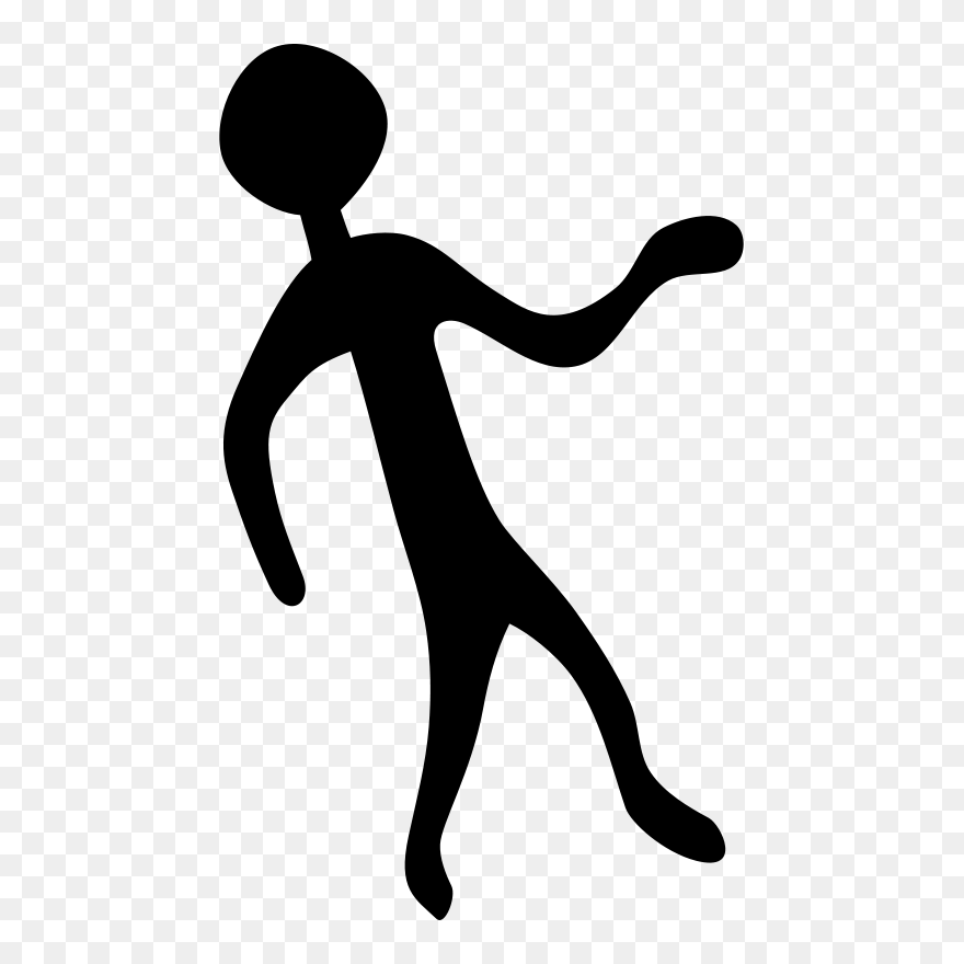 Rock Art Saharan Person - Cave Art Clip Art - Png Download