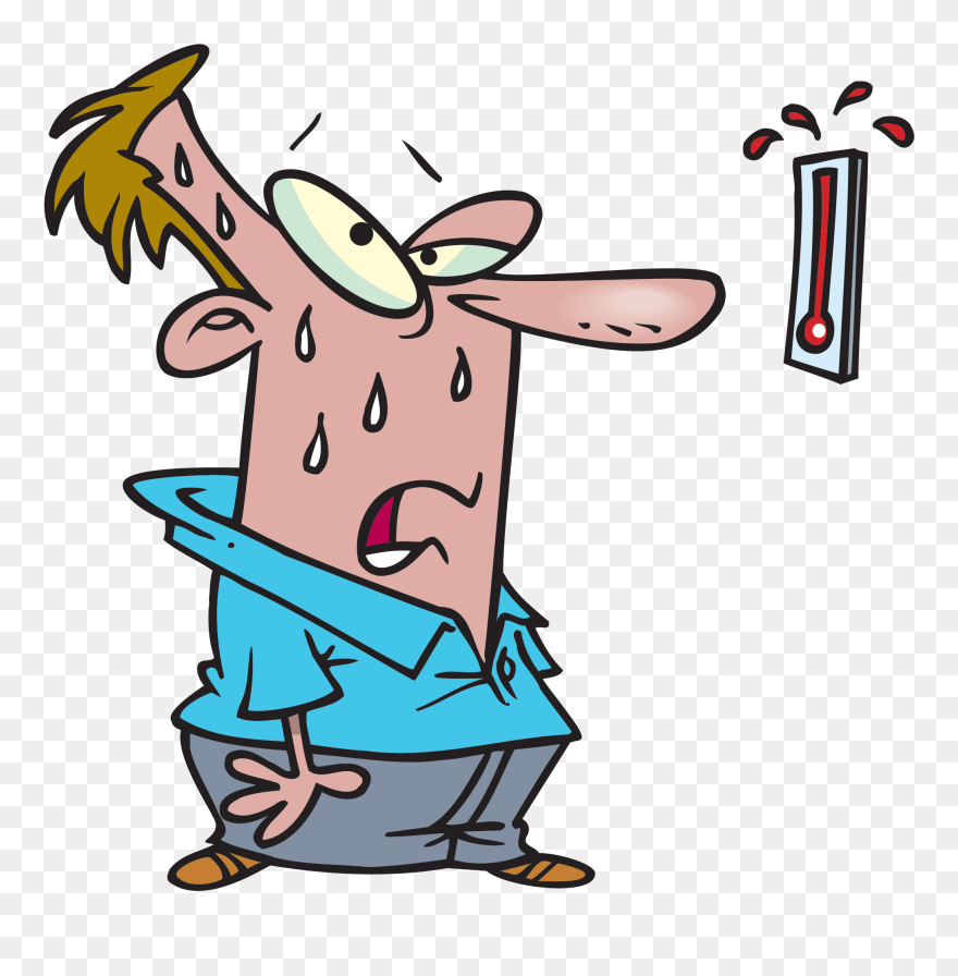 Person Sweating Clipart Picture Royalty Free Stock - Hot Clipart Transparent - Png Download