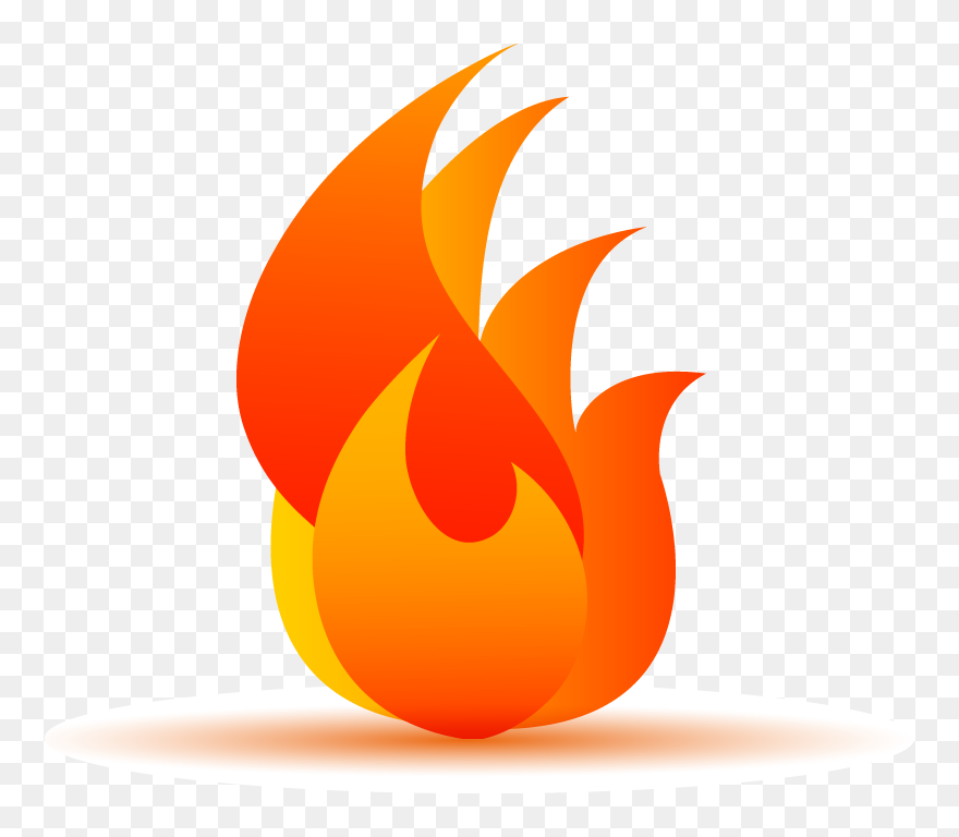 Fire Flame Digestion Clip Art - Flame Vector Transparent - Png Download