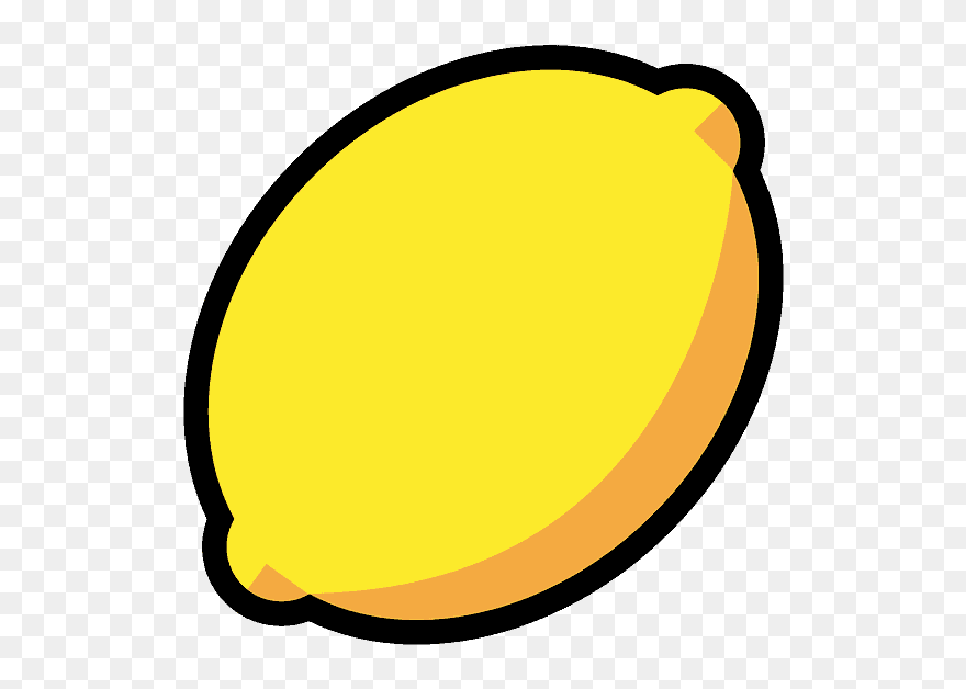 Lemon Emoji Clipart - Png Download