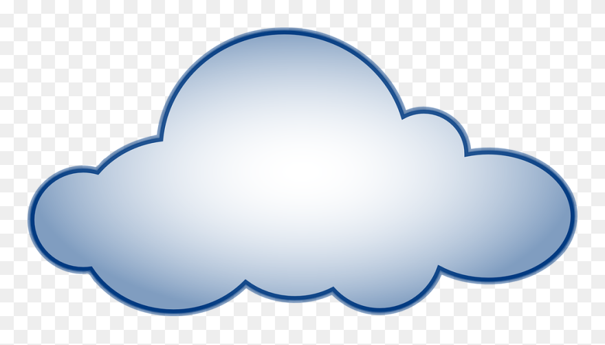 Transparent Blue Cloud Clipart - Animated Image Of Cloud - Png Download