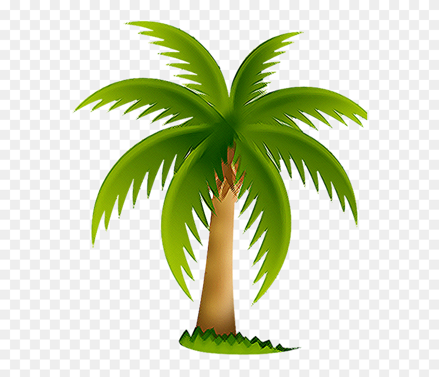 Transparent Taking Out The Trash Clipart - Free Palm Tree Clip Art - Png Download