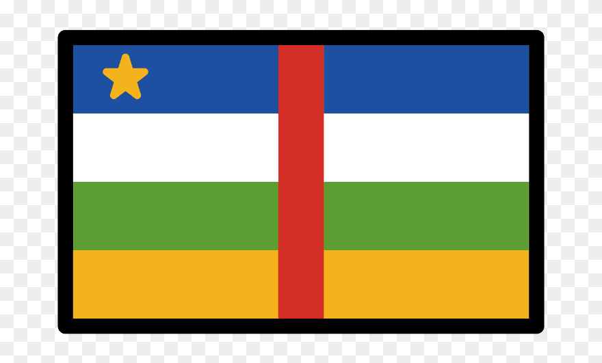 Central African Republic Flag Emoji Clipart - Flag - Png Download