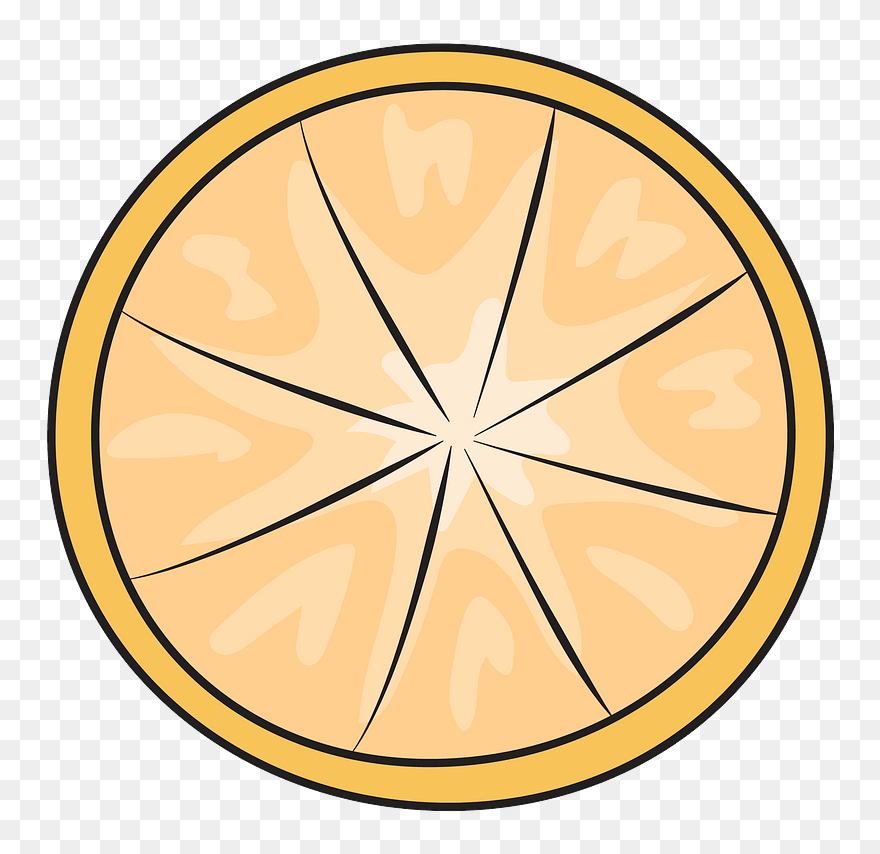 Lemon Slice Clipart - Circle - Png Download