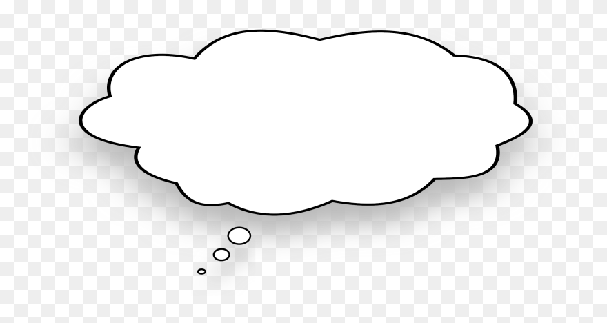 Clouds Clipart Thought Bubble - Heart - Png Download