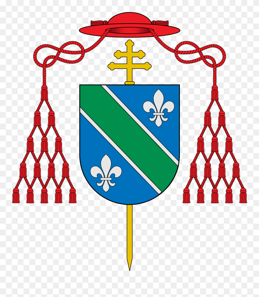 Blazon Coat Almo Arms Capranica Cardinal Of Clipart - Cardinal Coat Of Arms Template - Png Download