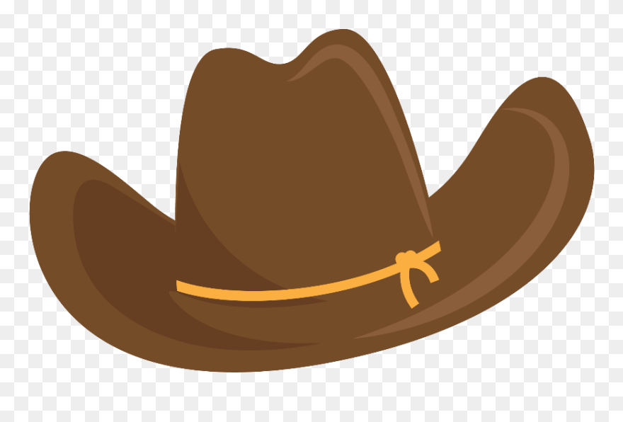 Cowgirl Clipart Brown Cowboy Boot - Sombrero Vaquero Animado Png Transparent Png