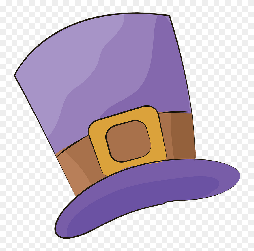 Sombrero Morado Clipart - Purple Hat Clipart - Png Download