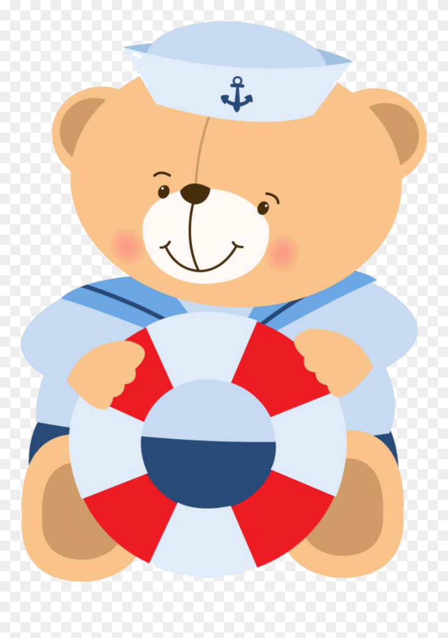 Sailor Clipart Baby Shower - Sailor Bear - Png Download